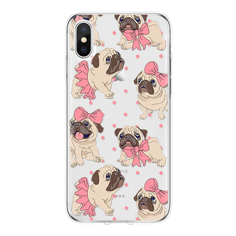 Чехол с собакой для iPhone X XR 4S 5 5S SE 6 S 7 8 Plus Fundas TPU Coque мягкий чехол 7plus plus Xs Max |