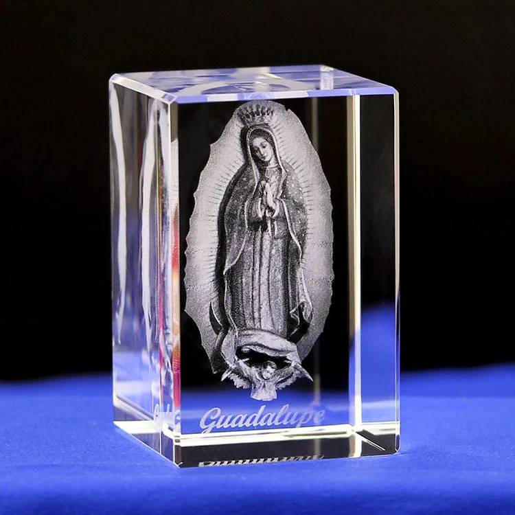 Efficious HOME family Talisman our lady of guadalupe The Virgin Mary религиозная статуэтка 3D кристальная