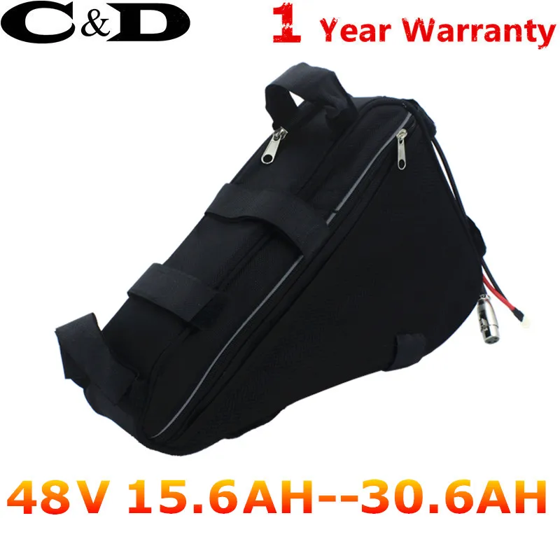 48V Батарея 52 V, фара для электровелосипеда в Батарея Хайлун Downtube 20AH 30A 40A BMS 350 Вт 500W 750W 1000W 1500W 18650 Сотовый BBS02 BBS03 BBSHD