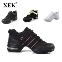 2021 sports feature soft outsole breath dance shoes sneakers for woman practice shoes modern dance jazz spring sneaker free gift