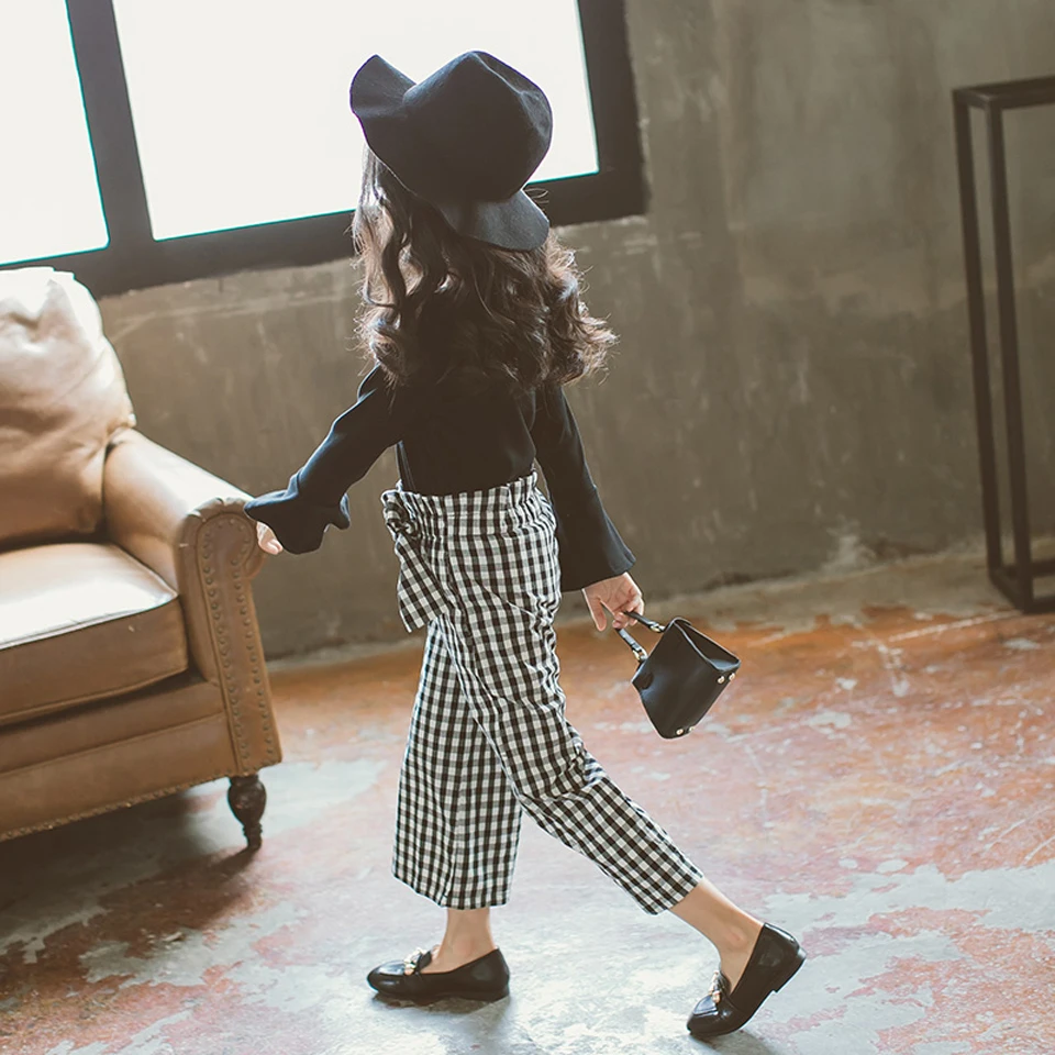 2018 спортивные костюмы для девочек на весну и осень повседневная одежда комплекты