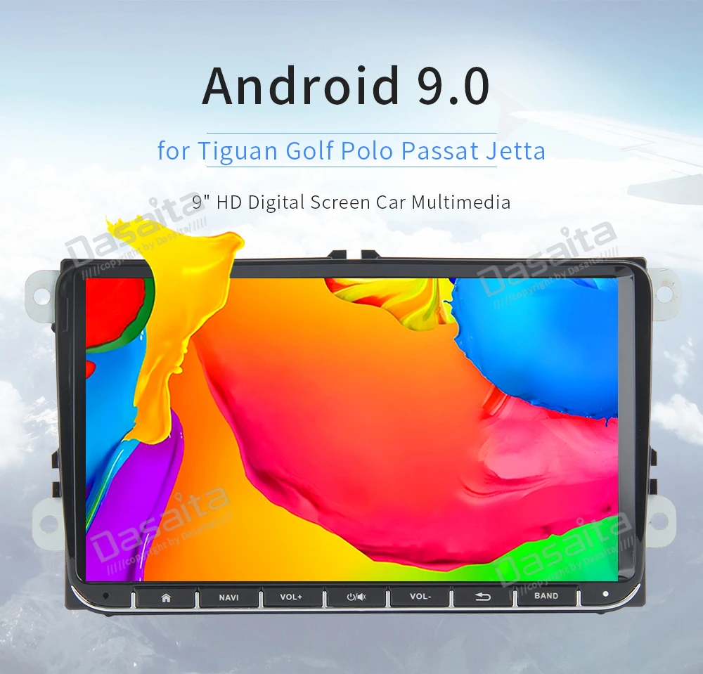 Dasaita " Android 9,0 Автомобильный gps радио плеер для сиденья Leon Alhambra Altea Toledo с восьмиядерным процессором 4 Гб+ 32 ГБ авто стерео Мультимедиа