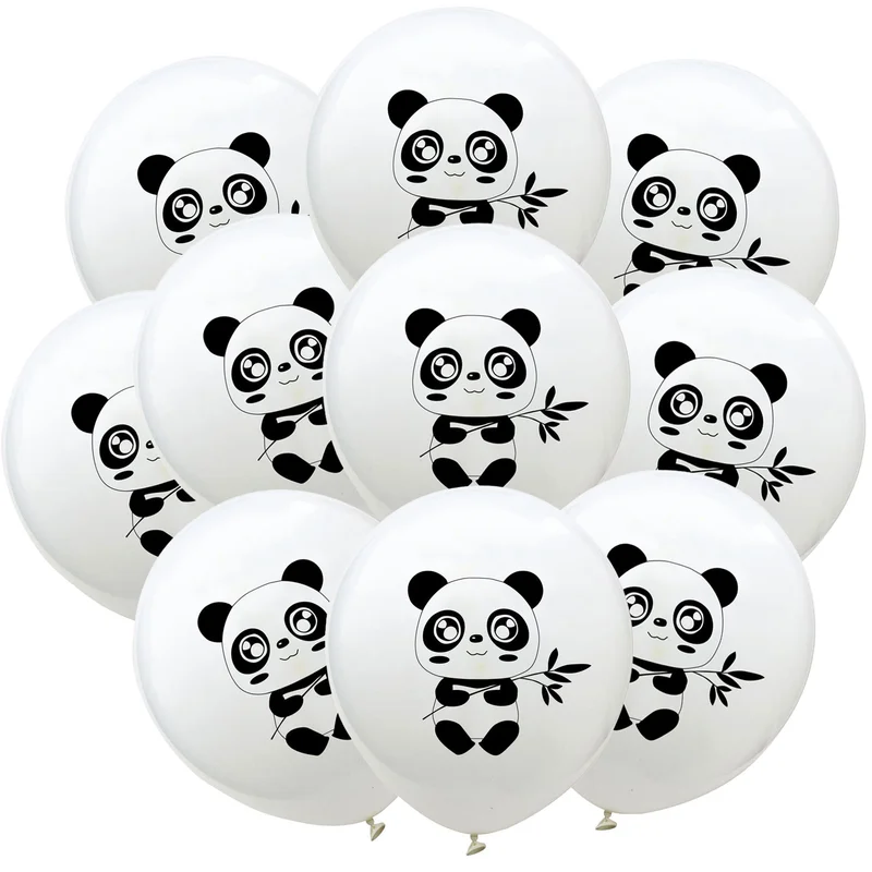 18 шт./компл. Panda тема День рождения надувные баннеры торт карта комбинированное