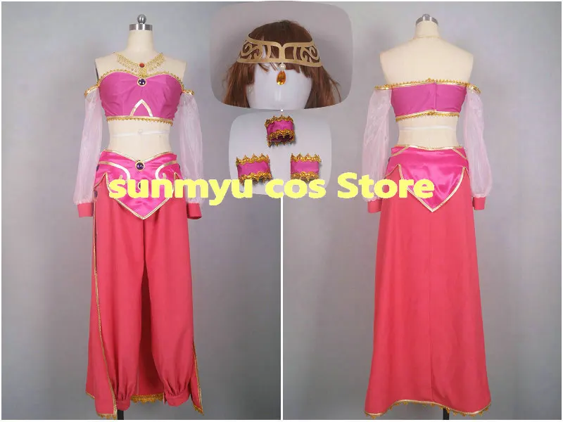 

Aladdin and The Magic Lamp Jasmine Princess 25 Anniversary Cosplay Costume,Custom Size Halloween Wholesale