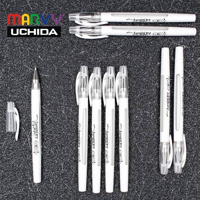 Гелевая ручка Marvy 920, товары для рукоделия, профессиональная гелевая ручка Highlight с белым цветом для рисования вручную в 1 шт