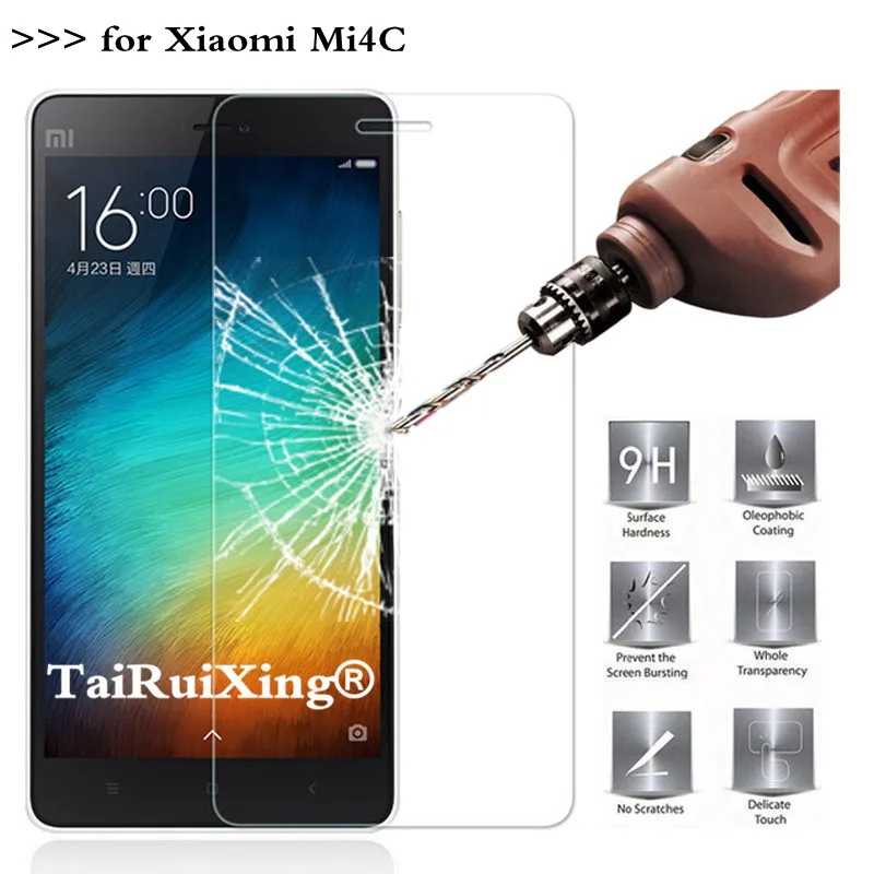 Для Xiaomi mi 4C 0 26 мм 9 H 2.5D закаленное Стекло Экран протектор для 4C|Защитные стёкла и