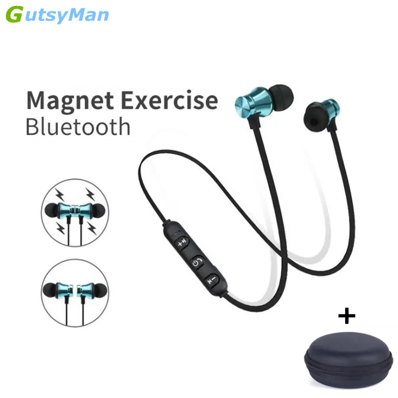 Gutsyman xt11 fone de ouvido bluetooth, sem fio estéreo esportivo com microfone para xiaomi iphone huawei mp3