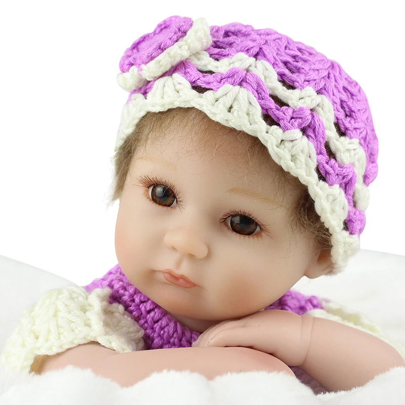 Npk марка 17 дюймов прекрасный reborn baby doll полный силиконовые винил новорожденных play
