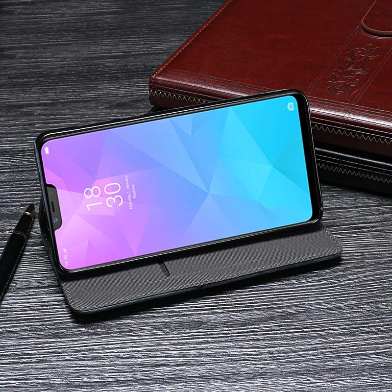 Чехол для телефона OPPO Realme 2 кожаный флип чехол роскошный защитный Realme2 Fundas с