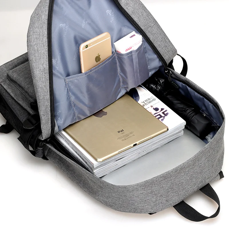 

Fashion Backpack For Men Book Bags USB School Backpack Casual Rucksack Daypack Oxford Canvas Laptop Man Backpacks Women Unisex
