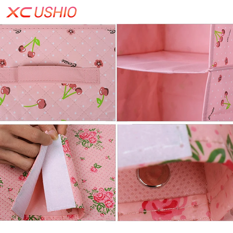 Multilayer Wardrobe Hanging Storage Bag Moistureproof Clothes Toys Organizer Magic Tape Closet Container Box|box fruit|box ribbonbox fan |