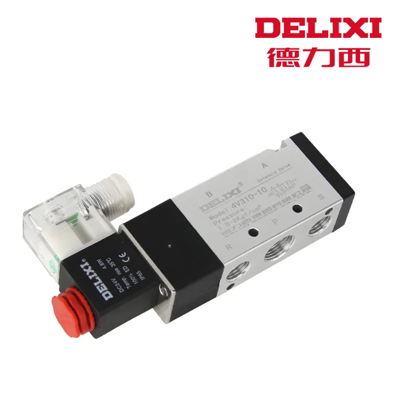 DELIXI Solenoid Valves Air Gas Control Valve 3/8&quot BSP 2 Position 5 Port 2/5 Way 4v310-10 | Обустройство дома