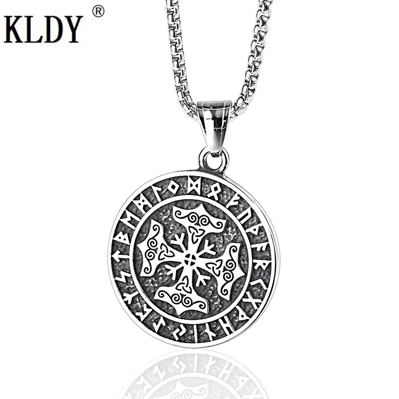 KLDY Скандинавская подвеска с символикой викингов & ожерелье винтажное громовой