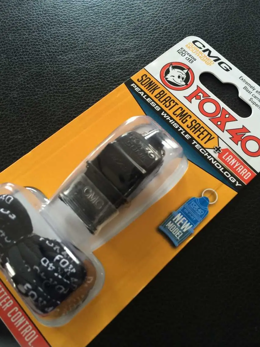 Free shipping 10pcs/lot Colorful SONIC Fox 40 Whistle With CMG mouthpiece and lanyard In Yellow Blister Packing | Спорт и
