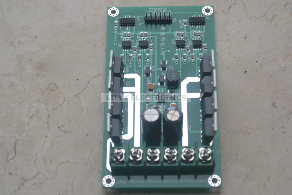Двухканальный H-образный тормоз 0 ~ 36 В 15 А пик 60