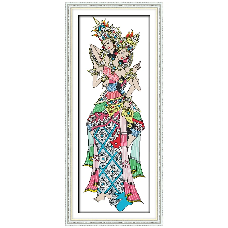 Индонезийские танцевальные узоры счетный крест сделай сам 11CT 14CT набор крестиков