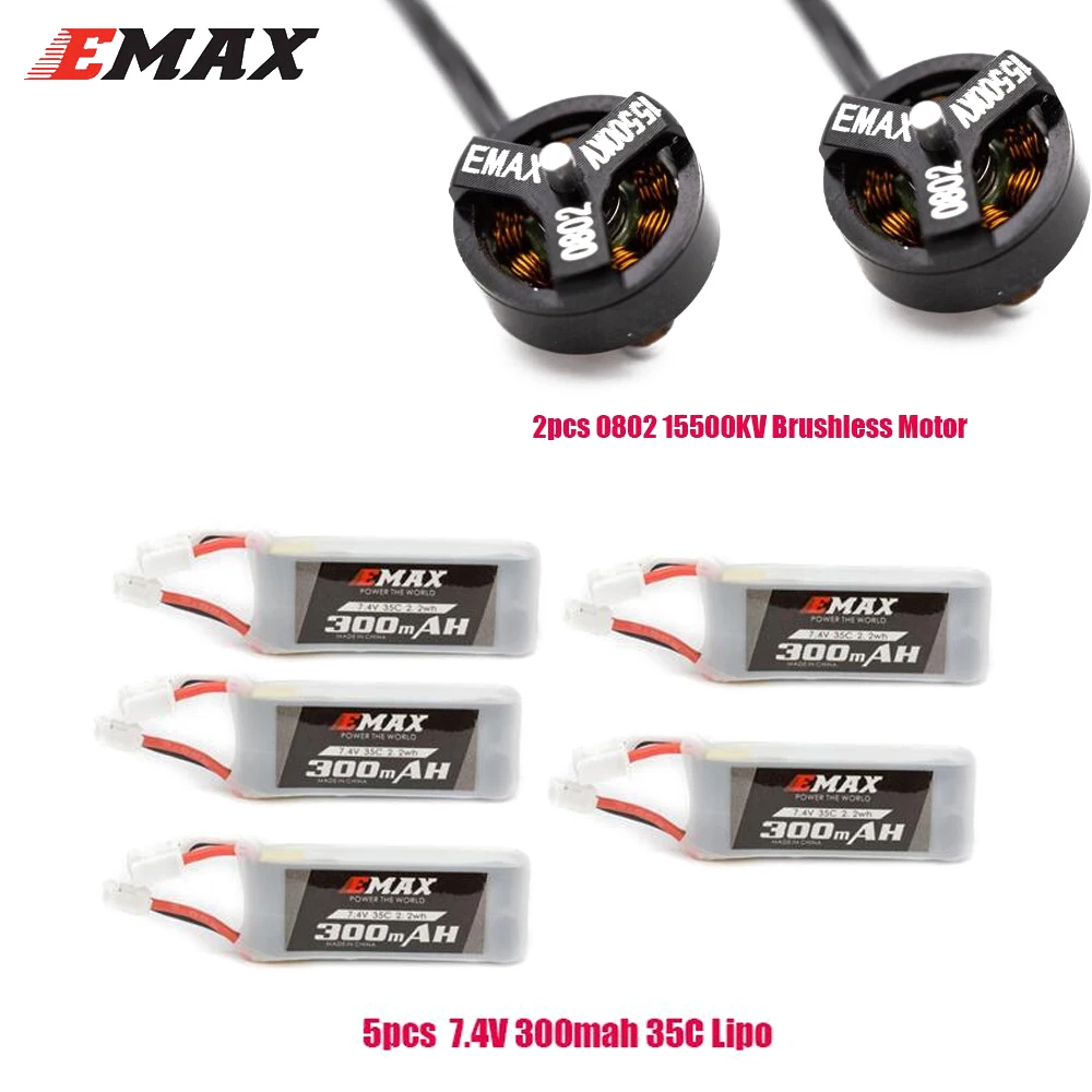 Квадрокоптер Emax 2S Tinyhawk S Mini FPV Racing с камерой 0802 15500KV бесщеточный мотор поддержкой