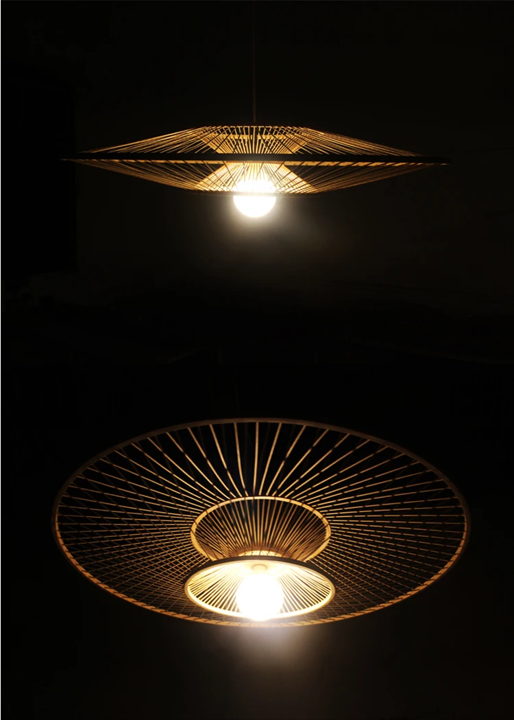 Bamboo lamp chandelier modern Scandinavian style small fresh | Лампы и освещение