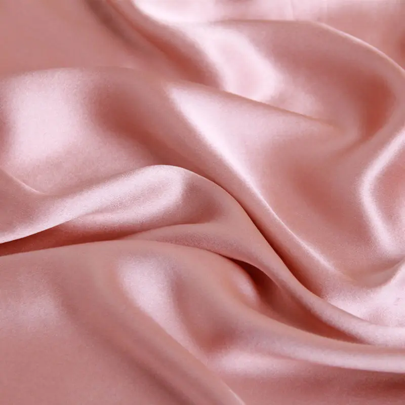 dark pink Шелк тутового шелкопряда ткань многоцветная гладкокрашеная шелковая ткань для платья шелковое постельное белье шарф# LS0114-24 - Цвет: dark pink