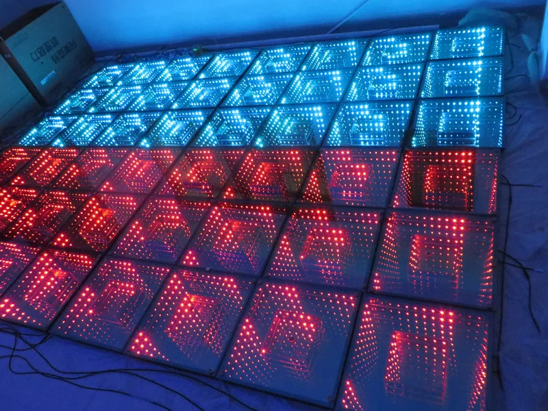Горячая 3D Зеркало led танцпол диско светильник для свадьбы ночного клуба