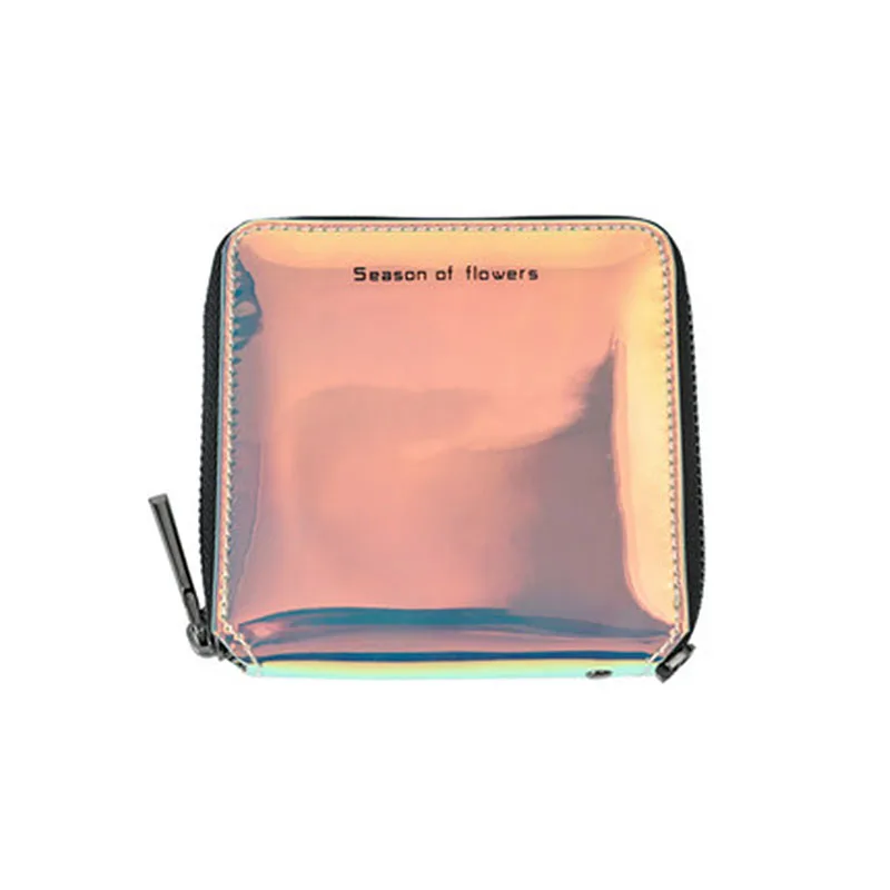 magic pink small Кошелек женский Для женщин кошельки высокое hcapacity клатч Для женщин длинные деньги кошелек на молнии голограмма Женский кошелек-Органайзер держатель для карт телефон портмоне - Цвет: magic pink small