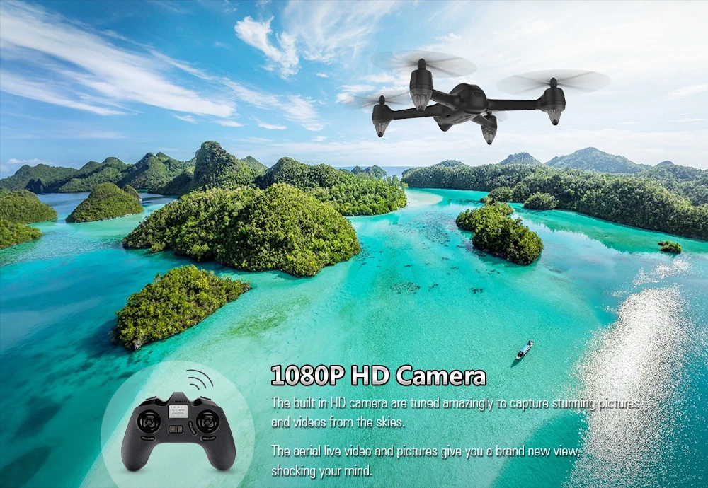 Hubsan H501C X4 бесщеточный Дрон с камерой 1080P HD камера gps режим удержания высоты RC Квадрокоптер RTF