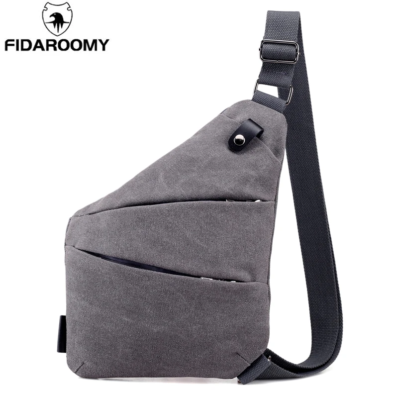 Fashion Chest Bag Men Women Sling Casual Canvas Anti Theft Crossbody Bags Single Shoulder Daypacks | Багаж и сумки