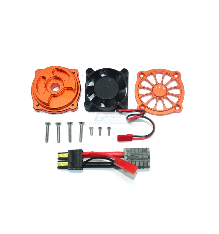 CNC алюминиевый радиатор двигателя с охлаждающим вентилятором для TRAXXAS