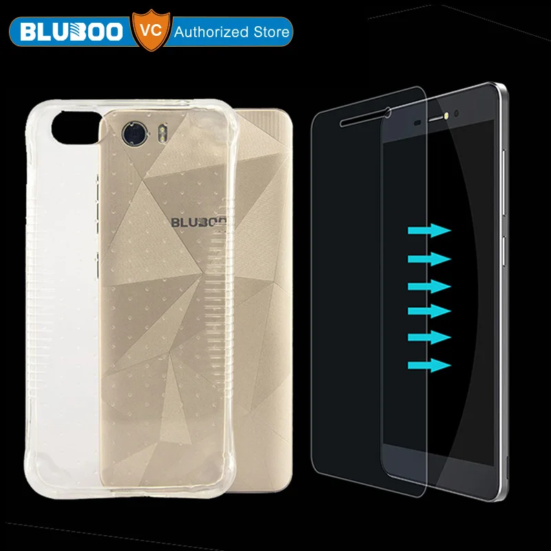 BLUBOO Пикассо 4 Г Кремния Case Тонкий Прозрачного Хрусталя Резина ТПУ мягкая Обложка
