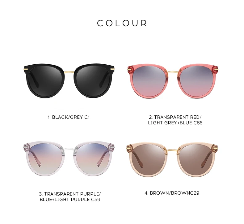 Ruosyling Sunglasses Women Female Polarized UV 400 TAC Lens Dark Round Shades Sun Glasses Ladies Girls Luxury Glasses Beach