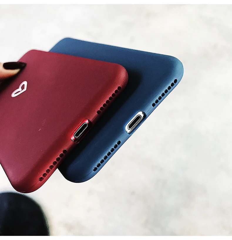 Милый матовый чехол для iPhone X XS Max XR 6 6S 7 8 Plus мягкий силиконовый iphone |