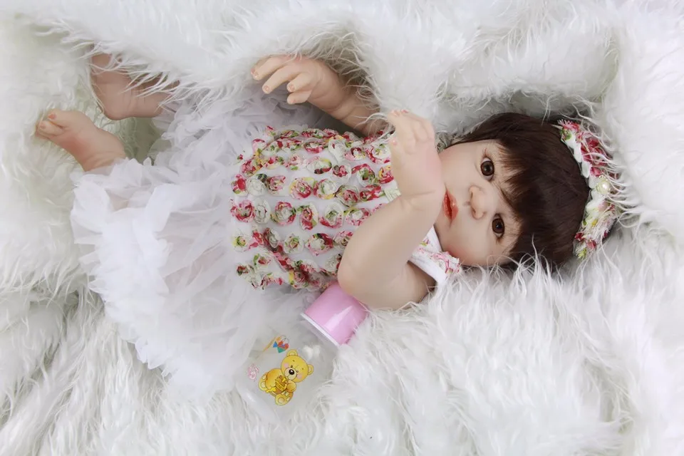 23 &quotполностью силиконовая кукла Reborn Girl Реалистичная ручной работы