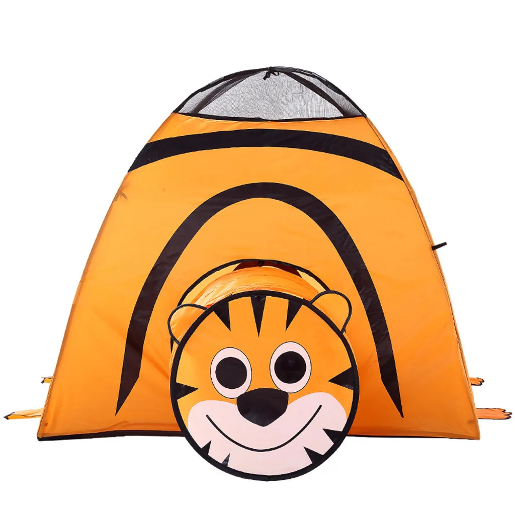 Play Tent For Kids Polyester Outdoor Toys Children Folding Tiger toy House for Boys Girls k422 | Игрушки и хобби