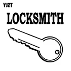 YJZT 15 см * 13,1 см Забавный слесарный ключ наклейка на окно автомобиля наклейки Черный Серебряный винил водонепроницаемый цвет