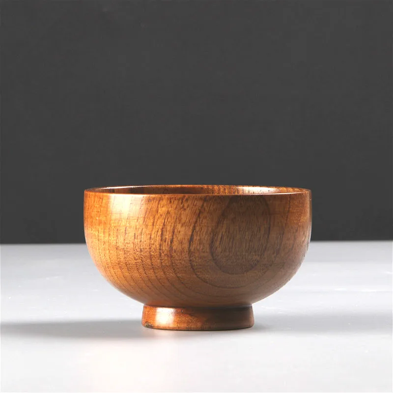 Новая Большая суповая миска деревянный салат винтажные чаши-контейнеры