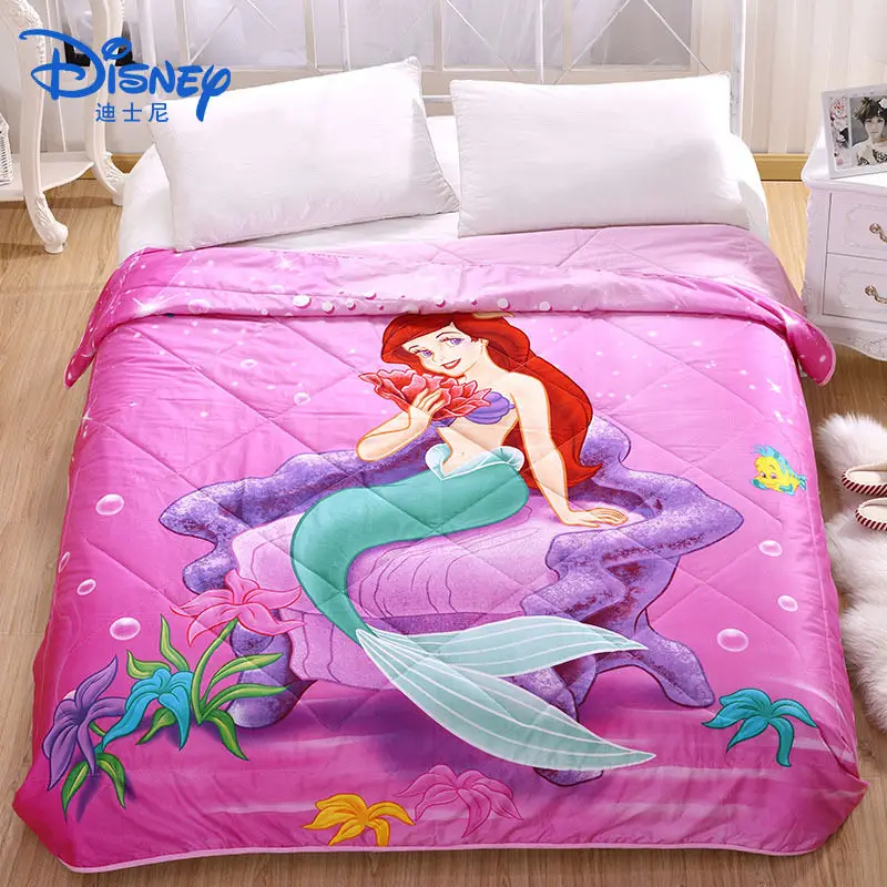 150x200 см летнее одеяло Disney 100% хлопок тонкое для сна с рисунком детей девочек и