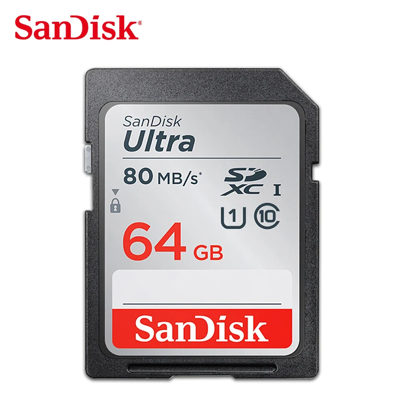 SanDisk Ultra Original sd карта 16 ГБ 32 SDHC 64 Гб 128 SDXC Class 10 памяти C10 до 80 МБ/с Поддержка камеры USH