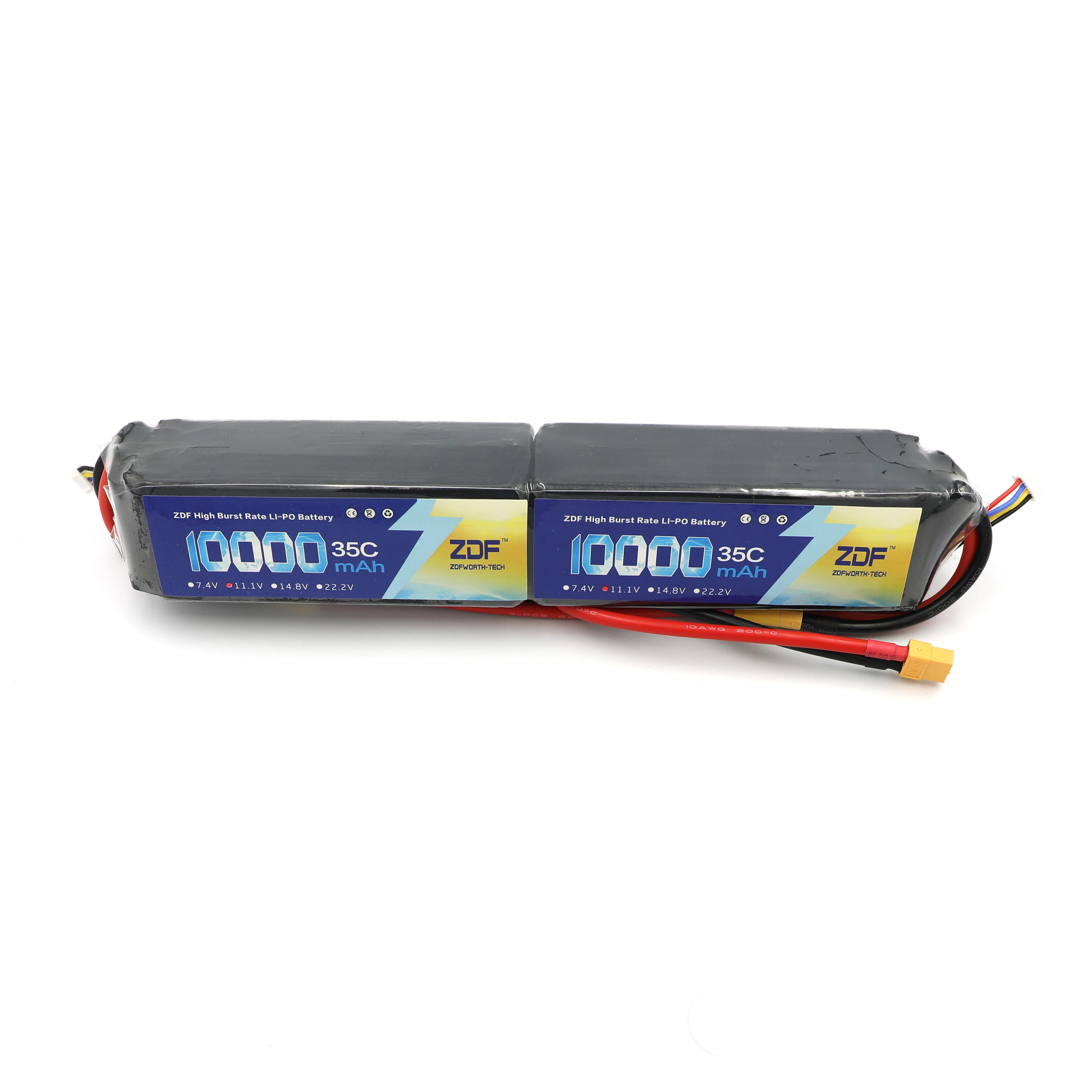ZDF RC Lipo 6S батарея 22 2 V 10000mAh (2x3 S 11 1 v 10000 mAh) 35C Burst 70C для вертолета дрона квадрокоптера