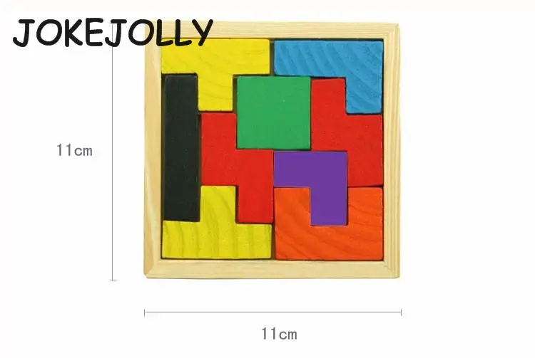 Новая деревянная головоломка Tangram, головоломка, тетрис, обучающая игра для детей, детские игрушки, пазлы, деревянные головоломки, WYQ