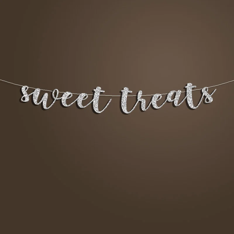 Сладкие лакомства баннер Золотой Фон для стола украшение свадебной вечеринки