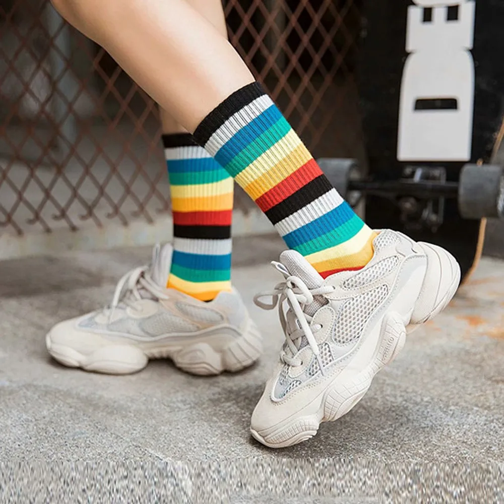 2018 New girls ladies kawaii long socks Women Causal Solid Winter Warm Leg Warmers Knit Knitted Crochet Socks | Женская одежда