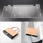 1 Набор сделай сам для кожи ручной работы сумка через плечо женская сумка через плечо сумка Декоративный Шов; Акриловый шаблон для трафарета 24*16,5*4 см