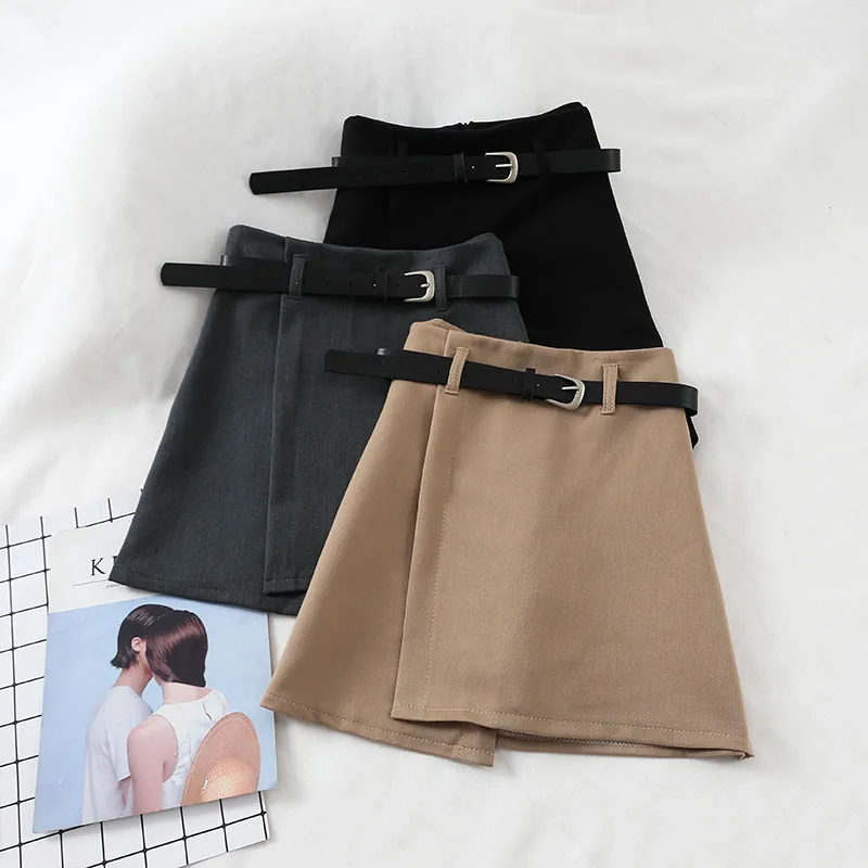 Новинка 2019 модные женские юбки простые тонкие элегантные с завышенной талией