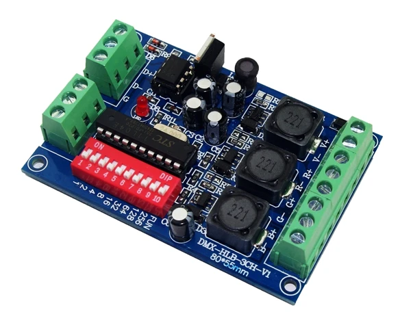 DMX 3CH(3 канала) RGB контроллер постоянного тока 350/700ma высокой мощности привод