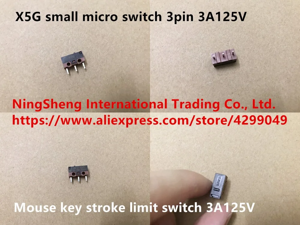 Original new 100% X5G small micro switch 3pin mouse key stroke limit 3A125V 15A250VAC | Обустройство дома