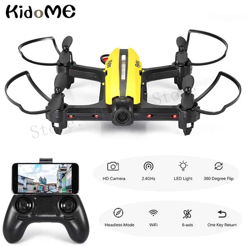 Flytec T18 Радиоуправляемый квадрокоптер мини Дроны с 1280x720 P Wi Fi FPV системы Камера HD RTF