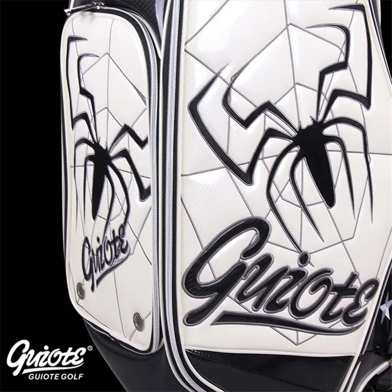 [4 цвета] Widow Maker Spider Golf Caddie сумка для клюшек PU кожаная сумка для гольфа с дождевиком 5-way для мужчин и женщин