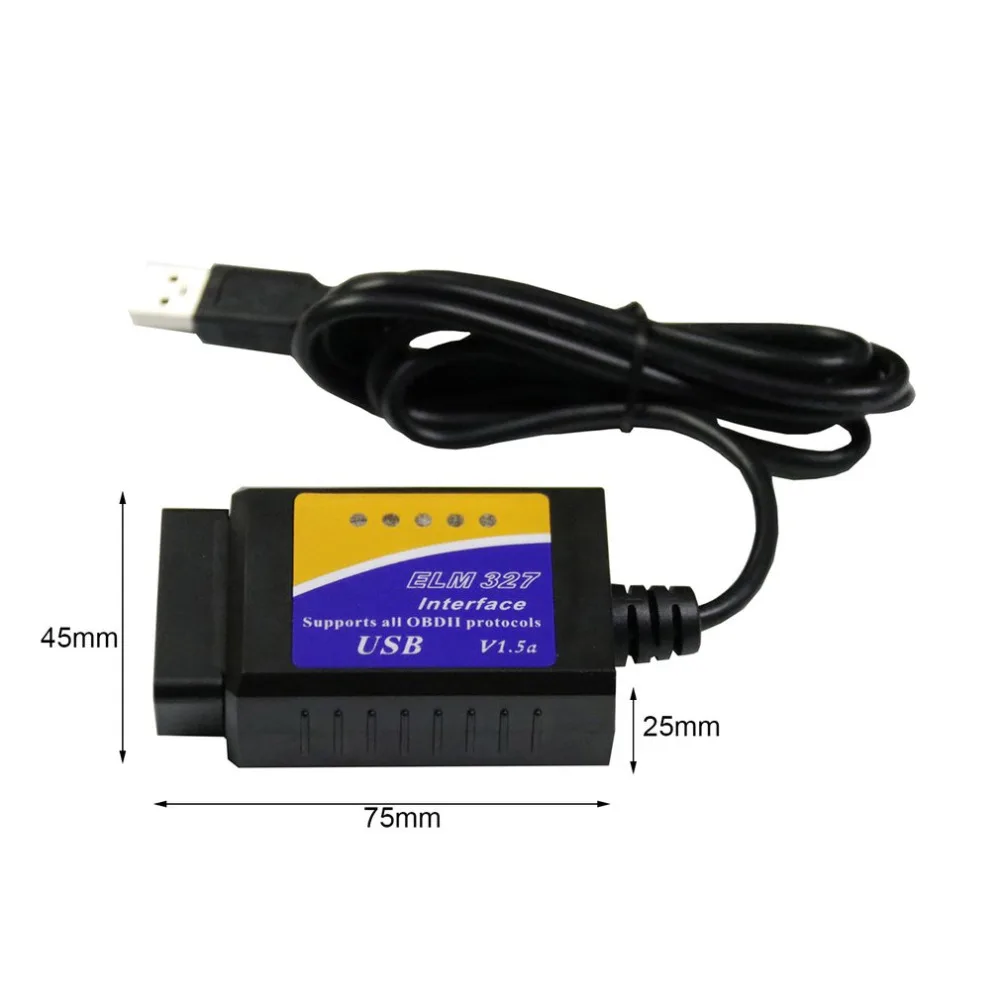 New2017 ELM 327 V 1 5 адаптер BT работает на Android Крутящий момент Elm327 V1.5 Интерфейс OBD2 / OBD II