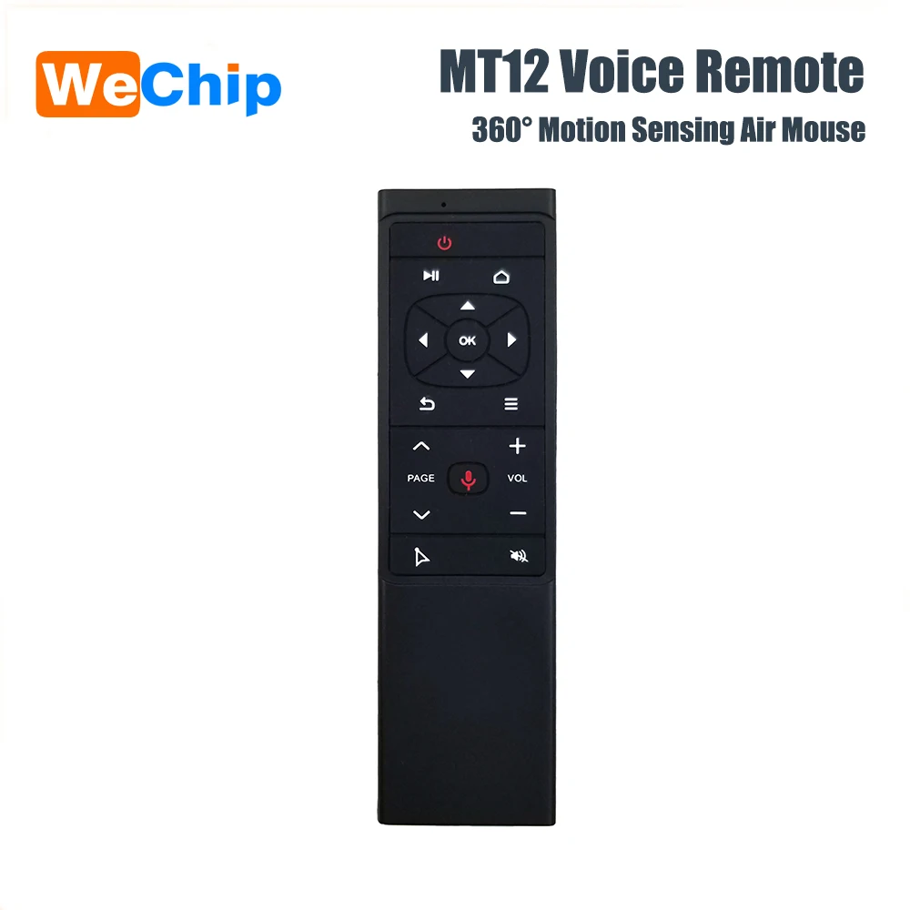 Пульт дистанционного управления Wechip MT12 Air Mouse ИК-обучающая Беспроводная 2 4G для
