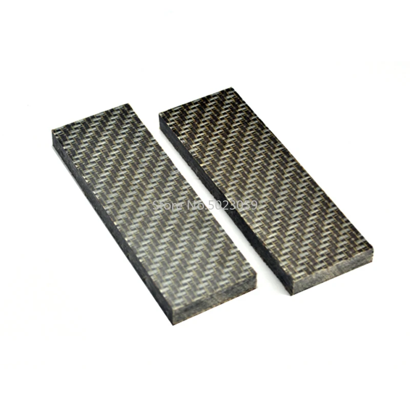 

2pcs Micarta Template Board Sheet Damascus Canvas texture For DIY Knife handle Craft Supplies 120x40x10mm